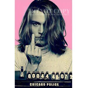 Johnny Depp Mugshot 11 X 17 | Magnificent Mug Shot Portrait | Original Artwork